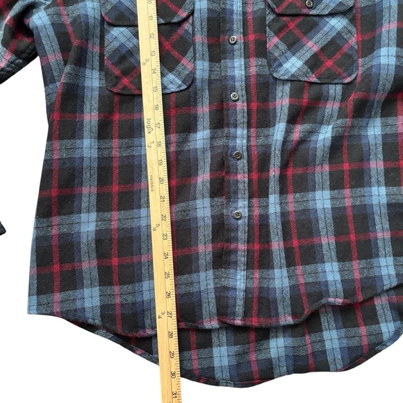 Fieldmaster Vintage Plaid Flannel Shirt Jacket XL Wool Blend Lined USA - Picture 5 of 7